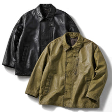 画像をギャラリービューアに読み込む, Porter Classic CINCINNATI ZIP JACKET ポータークラシック シンシナティ ジップジャケット（BLACK）（KHAKI）[PC-057-3558]
