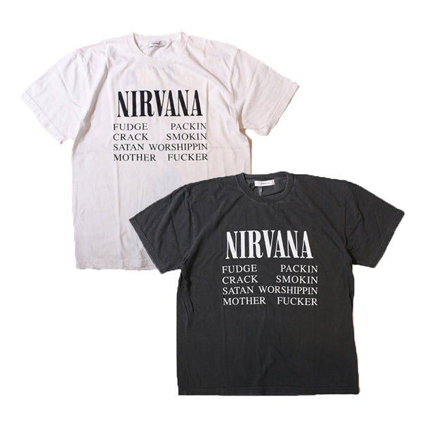 リンカブル　フレアタグTシャツ(ホワイト×ブラック) Rest & Recreation レストアンドレクリエーション ロゴ リンガー