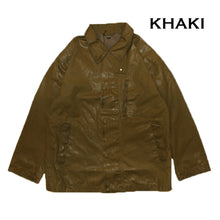 将图片加载到图库查看器，Porter Classic CINCINNATI ZIP JACKET ポータークラシック シンシナティ ジップジャケット（BLACK）（KHAKI）[PC-057-3558]
