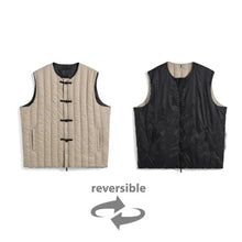Load image into Gallery viewer, TAION MILITARY ZIP VNECK DOWN VEST &lt;MILITARY LINE&gt;

