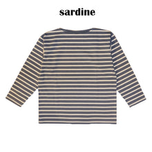 将图片加载到图库查看器，JELADO Malibu Boat Neck Border Tee（黑色 x 灰白色）（海军 x 森林绿）[BL72217]
