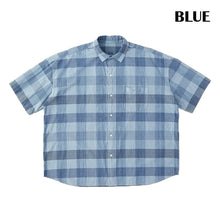 画像をギャラリービューアに読み込む, Porter Classic H/W INDIGO CHECK BEAT WRITER SHIRT ポータークラシック H/W インディゴチェックビートライターシャツ（BLUE）（LIGHT BLUE）[PC-010-3932]
