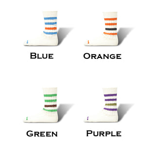 DECKA QUALITY SOCKS "M.A.P" Heavyweight Socks Stripes 3rd Collection デカ クオリティーソックス （Blue）（Orange）（Green）（Purple）[OF-09]