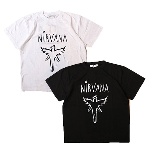 JOHNBULL NIRVANA IN UTERO Tシャツ（ホワイト）（ブラック