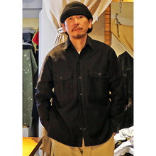 画像をギャラリービューアに読み込む, Porter Classic MOLESKIN SHIRT ポータークラシック モールスキン シャツ （OLIVE）（BLACK）[PC-019-2937]
