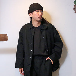 Porter Classic CLASSIC DENIM MIL-SHIRT JACKET ポータークラシック クラシック デニム ミルシャツ ジャケット（BLACK）（NAVY）[PC-005-2682]