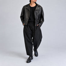 将图片加载到图库查看器，Porter Classic POPLIN BEBOP PANTS - ポータークラシック ポプリンビバップパンツ（NAVY）（BLACK）[PC-035-2139]

