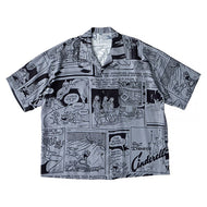 Porter Classic DISNEY VC/PC ALOHA COLLECTION ALOHA SHIRT / CINDERELLA ポータークラシック ディズニー アロハ シャツ シンデレラ（BLACK）[DP-024-3285]