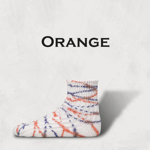 DECKA QUALITY SOCKS Heavyweight Dyed Socks | Short Length SHOWATABÉ by BRÚ NA BÓINNE デカ クオリティーソックス （Gray）（Blue）（Orange）（Yellow）（Burgundy）（Purple）[BNBSW-47]