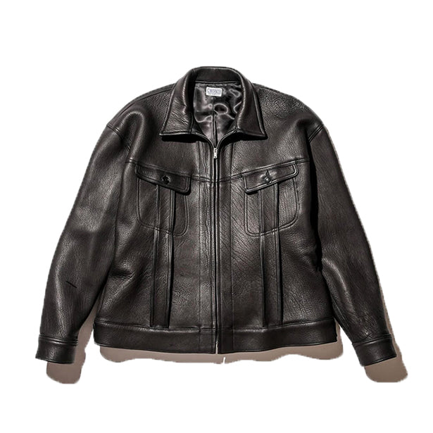 CWORKS Lombardi Coach Jacket - Deerskin - FINE CREEK Seaworks Lombardi Coach Jacket (Black) [CWJK008]