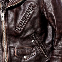 将图片加载到图库查看器，FINE CREEK LEATHERS - Leon The Noste custom ファインクリークレザーズ レオンザノースター ホースハイド (brown）[FCJK015]
