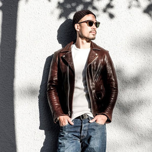 FINE CREEK LEATHERS - Leon The Noste custom ファインクリークレザーズ レオンザノースター ホースハイド (brown）[FCJK015]