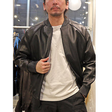 画像をギャラリービューアに読み込む, MOSSIR LAY Leather Track Jacket モシール ウォッシャブルレザートラックジャケット レイ（BLACK）[MOJK003]
