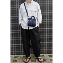Load image into Gallery viewer, Porter Classic SUPER NYLON SHOULDER BAG (M) BLUE Porter Classic Super Nylon Shoulder Bag [PC-015-192]
