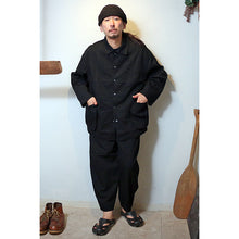 画像をギャラリービューアに読み込む, Porter Classic CLASSIC DENIM BEBOP PANTS ポータークラシック クラシック デニム ビバップパンツ（BLACK）[PC-005-2684]
