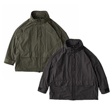 将图片加载到图库查看器，Porter Classic WEATHER MILITARY JACKET ポータークラシック ウェザーミリタリージャケット (BLACK)（OLIVE）[PC-026-2988]
