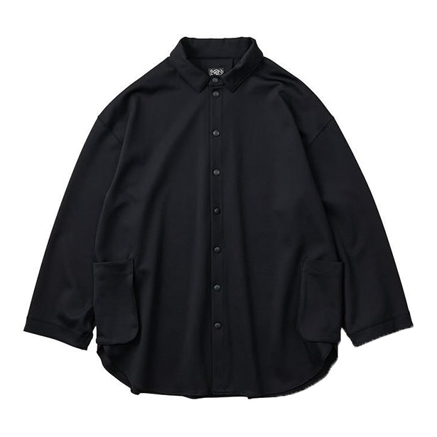 Porter Classic FRENCH JERSEY SHIRT JACKET ポータークラシック フレンチ ジャージ シャツジャケット（BLACK）[PC-006-3339]