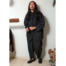 Load image into Gallery viewer, Porter Classic WEATHER CHINESE COAT ポータークラシック ウェザーチャイニーズコート（BLACK）[PC-026-2442]
