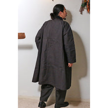 Load image into Gallery viewer, Porter Classic PARAFFIN CORDUROY SWING COAT Porter Classic Paraffin Corduroy Swing Coat (BLACK) [PC-057-1720]
