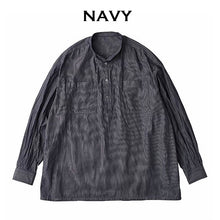 Load image into Gallery viewer, Porter Classic ATELIER SHIRT ポータークラシック アトリエシャツ （NAVY）（BLACK）[PC-016-3039]
