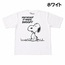 Load image into Gallery viewer, JOHNBULL PEANUTS SNOOPY Tシャツ（ホワイト）（ブラック）[JT261C01]
