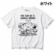 Load image into Gallery viewer, JOHNBULL PEANUTS YOU CAN DO IT Tシャツ（ホワイト）（ブラック）[JT261C03]
