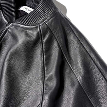 画像をギャラリービューアに読み込む, MOSSIR LAY Leather Track Jacket モシール ウォッシャブルレザートラックジャケット レイ（BLACK）[MOJK003]
