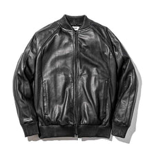 画像をギャラリービューアに読み込む, MOSSIR LAY Leather Track Jacket モシール ウォッシャブルレザートラックジャケット レイ（BLACK）[MOJK003]
