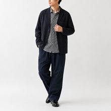 画像をギャラリービューアに読み込む, Porter Classic ROLL UP LINEN GINGHAM CHECK SHIRT ポータークラシック ロールアップ リネン ギンガム チェック シャツ（RED）（BLACK）[PC-016-3978]
