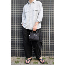 Load image into Gallery viewer, Porter Classic SUPER NYLON SHOULDER BAG (M) BLUE Porter Classic Super Nylon Shoulder Bag [PC-015-192]
