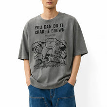 Load image into Gallery viewer, JOHNBULL PEANUTS YOU CAN DO IT Tシャツ（ホワイト）（ブラック）[JT261C03]
