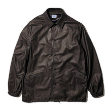 画像をギャラリービューアに読み込む, CWORKS Lombardi Coach Jacket - Deerskin - FINE CREEK シーワークス ロンバルディ コーチジャケット（Black）[CWJK008]
