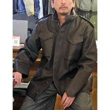 画像をギャラリービューアに読み込む, CWORKS Lield Deerskin Field Jacket シーワークス リエルド ディアスキン フィールドジャケット（BLACK）[CWJK025]
