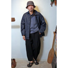 将图片加载到图库查看器，Porter Classic CLASSIC DENIM BEBOP PANTS ポータークラシック クラシック デニム ビバップパンツ（BLACK）[PC-005-2684]
