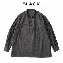 Load image into Gallery viewer, Porter Classic ATELIER SHIRT ポータークラシック アトリエシャツ （NAVY）（BLACK）[PC-016-3039]
