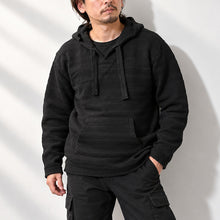 Load image into Gallery viewer, CWORKS Alaia Linen Mexican Parka Seaworks Alaia Linen Mexican Parka (white) (Black) [CWST009]
