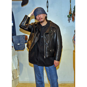 Porter Classic PC RIDERS JACKET W/LOVE & PEACE SILVER  ポータークラシック ライダースジャケット W/ラブ&ピース 925シルバー（BLACK）【PC-017-1962】