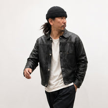 将图片加载到图库查看器，2026AW HIGHLARGE LEATHERS New Castle WWⅡ ハイラージ レザーズ ニューキャッスル 大戦モデル（BLACK）（TAN）[HL010002]

