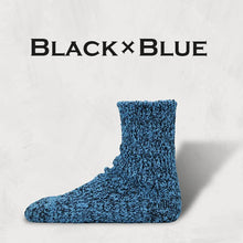 将图片加载到图库查看器，DECKA QUALITY SOCKS Textured Cotton Socks | 2nd Collection SHOWATABÉ デカ クオリティーソックス （Black×Orange）（Black×Green）（Black×Pink）（Black×Blue）（Black×White）[SW-09]
