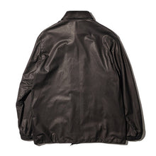 画像をギャラリービューアに読み込む, CWORKS Lombardi Coach Jacket - Deerskin - FINE CREEK シーワークス ロンバルディ コーチジャケット（Black）[CWJK008]
