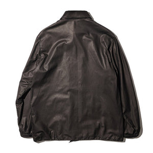 CWORKS Lombardi Coach Jacket - Deerskin - FINE CREEK シーワークス ロンバルディ コーチジャケット（Black）[CWJK008]