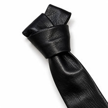 画像をギャラリービューアに読み込む, MOSIR CORRECT Washable Leather Tie モシール コレクト ウォッシャブルレザー ネクタイ （BLACK） [MOAC001]
