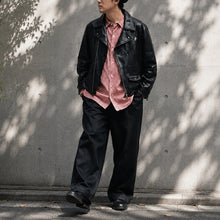 画像をギャラリービューアに読み込む, Porter Classic ROLL UP LINEN GINGHAM CHECK SHIRT ポータークラシック ロールアップ リネン ギンガム チェック シャツ（RED）（BLACK）[PC-016-3978]

