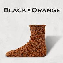 将图片加载到图库查看器，DECKA QUALITY SOCKS Textured Cotton Socks | 2nd Collection SHOWATABÉ デカ クオリティーソックス （Black×Orange）（Black×Green）（Black×Pink）（Black×Blue）（Black×White）[SW-09]
