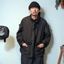 Load image into Gallery viewer, Porter Classic WEATHER MILITARY JACKET ポータークラシック ウェザーミリタリージャケット (BLACK)（OLIVE）[PC-026-2988]
