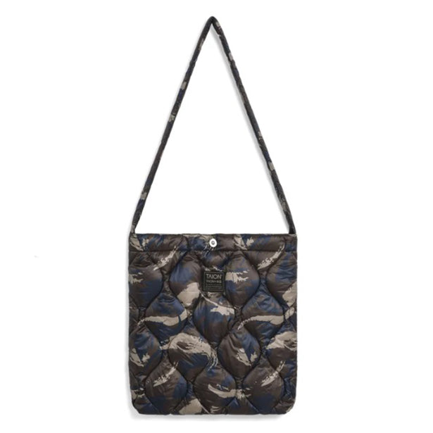 TAION - MILITARY LINE タイオン ミリタリー クロスボディ ダウンバッグM-ソフトシェル （ペイントカモ）[TAION-BG05ALSML-M］