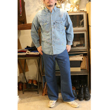 将图片加载到图库查看器，rebear by Johnbull リベア バイ ジョンブル リメイク ペイントデニムシャツ （ユーズド）[RE261L03]
