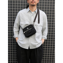 Load image into Gallery viewer, Porter Classic SUPER NYLON SHOULDER BAG (M) BLUE Porter Classic Super Nylon Shoulder Bag [PC-015-192]
