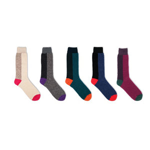DECKA QUALITY SOCKS - Alpaca Boucle Socks | Multi Color デカ クオリティーソックス （Beige）（Gray）（Black）（Navy）（Purple）[BNB × de-25ad]