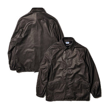 画像をギャラリービューアに読み込む, CWORKS Lombardi Coach Jacket - Deerskin - FINE CREEK シーワークス ロンバルディ コーチジャケット（Black）[CWJK008]
